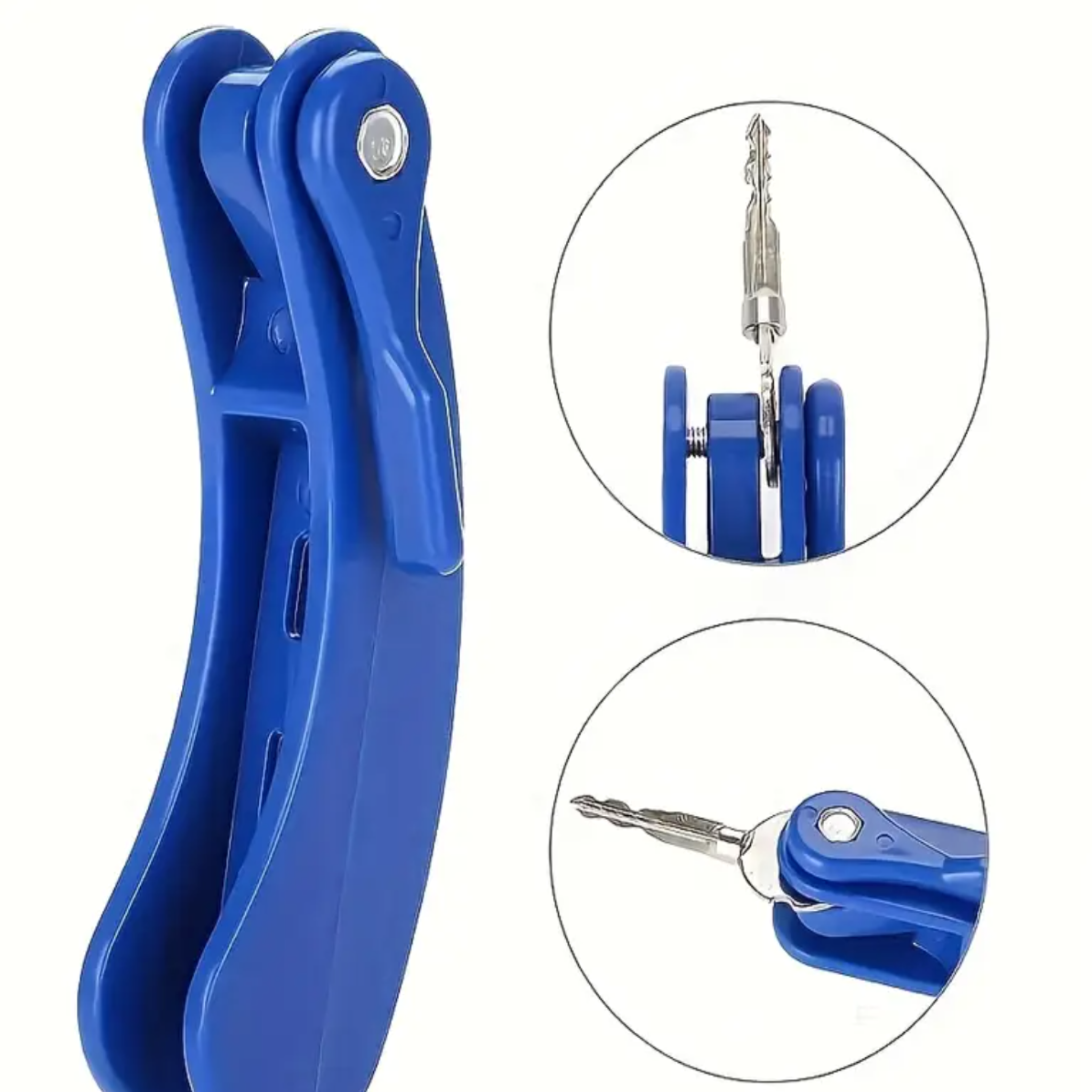 Key turning aid showing easy grip design for weak hands
