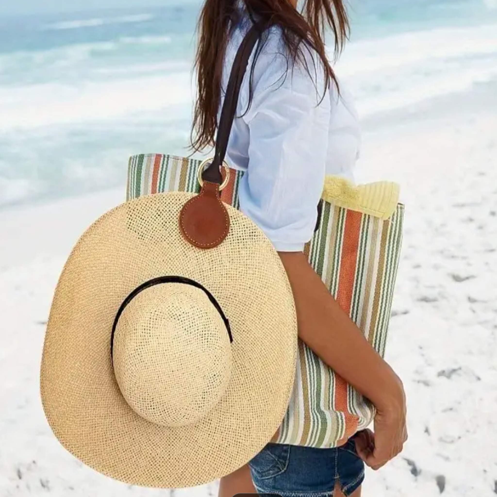 Magnetic hat holder demonstrating hands-free hat storage