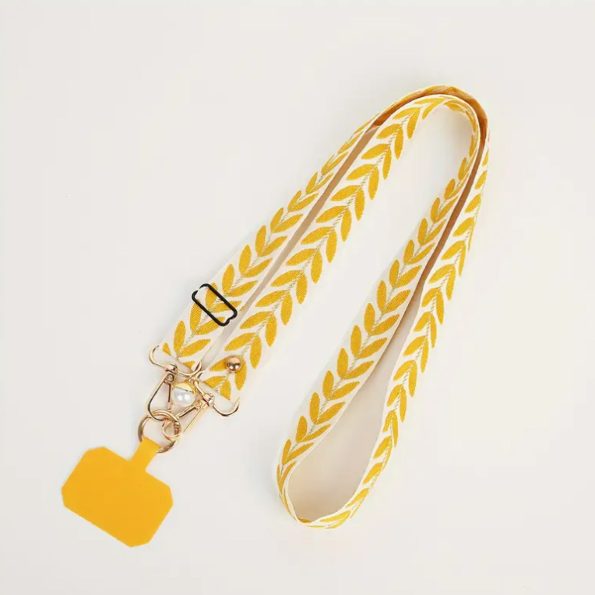 Phone neck lanyard with adjustable cord for hands-free phone access